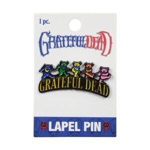 Grateful Dead Enamel Pin - Rainbow Jerry Bears - 70s Rock Music Band Apparel NWT